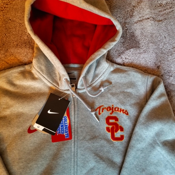 NIKE SC Trojans zip-up hoodie Size L NWT - Picture 7 of 10